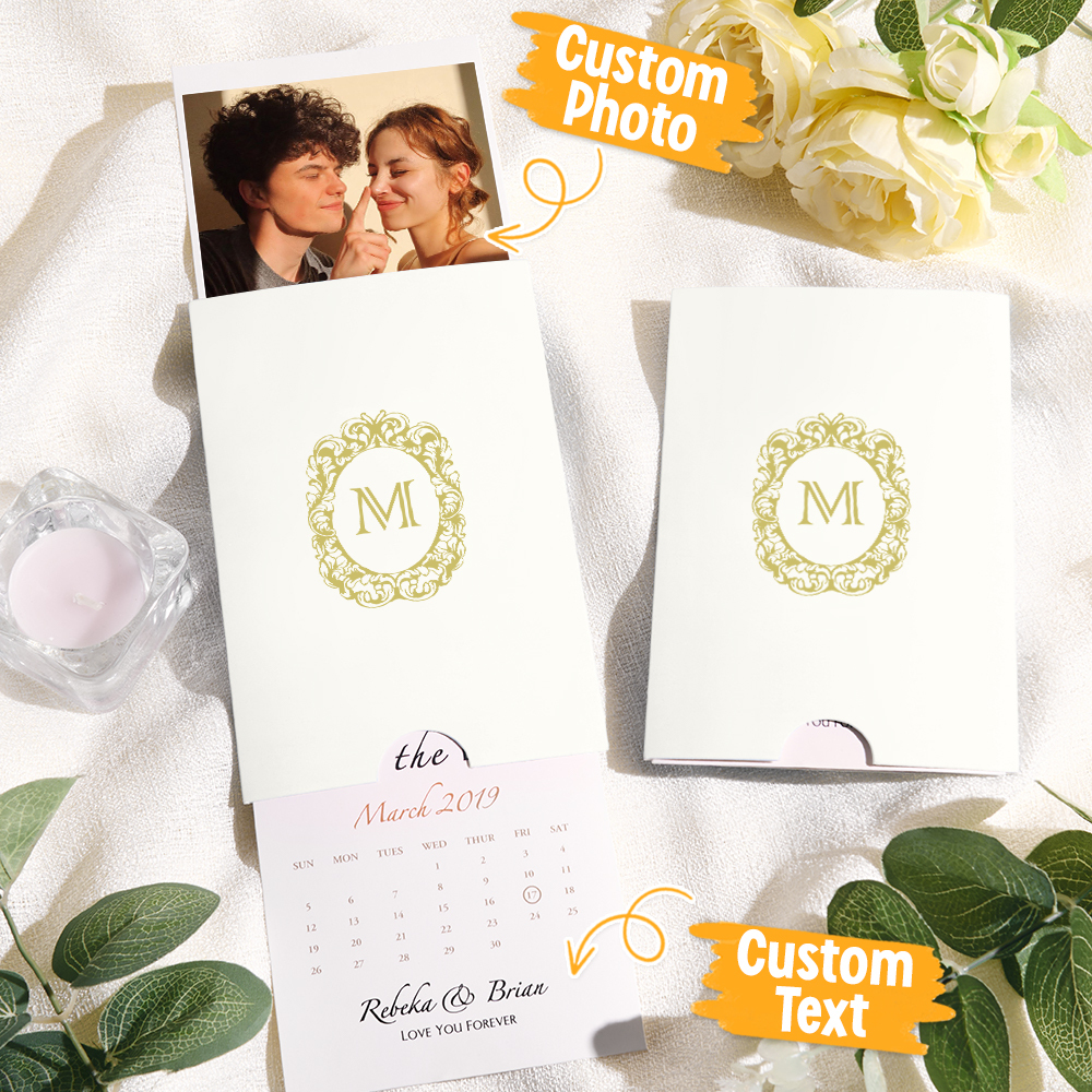 Custom Wedding Invitation Pull-Out Greeting Card Personalized Wedding Card