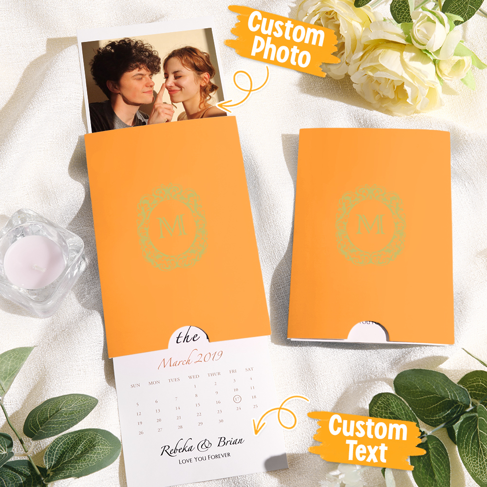 Custom Wedding Invitation Pull-Out Greeting Card Personalized Wedding Card