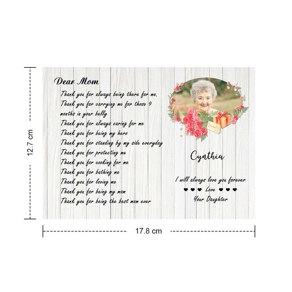 Custom Crochet Doll from Photo Handmade Look alike Dolls with Personalized Name Card Gifts for Mom - Myphotomugs