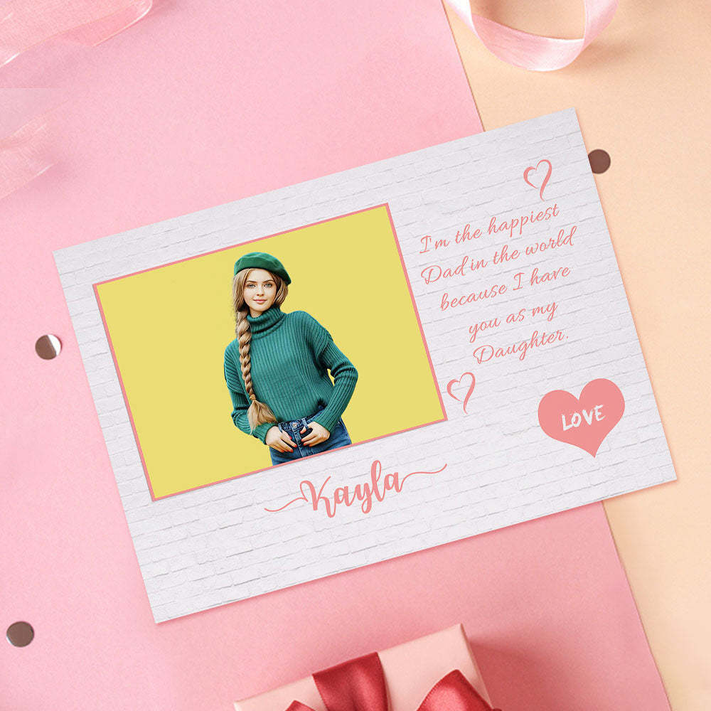 Custom Crochet Doll from Photo Handmade Look alike Dolls Gifts for Daughter from Dad with Personalized Name Card - Myphotomugs