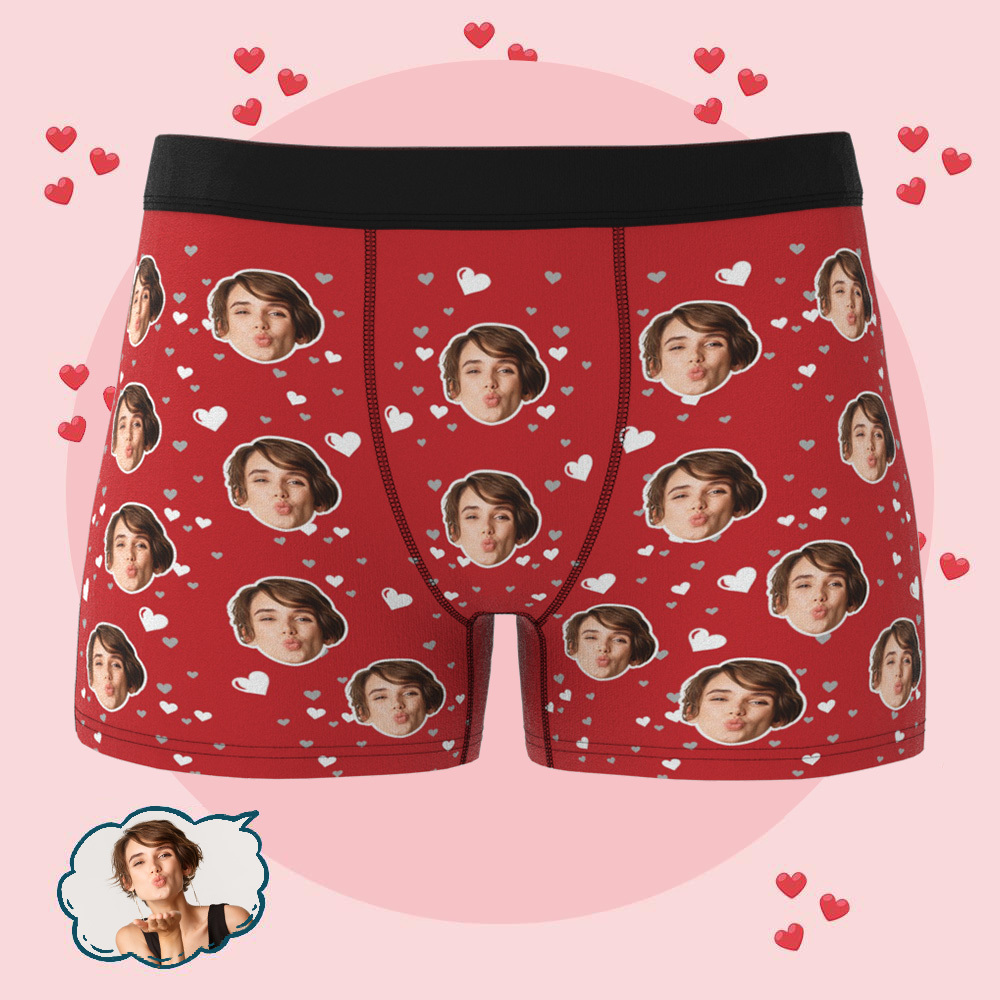 Custom Photo Underwear for Lover Personalized Photo Underwear Valentines Day Gift