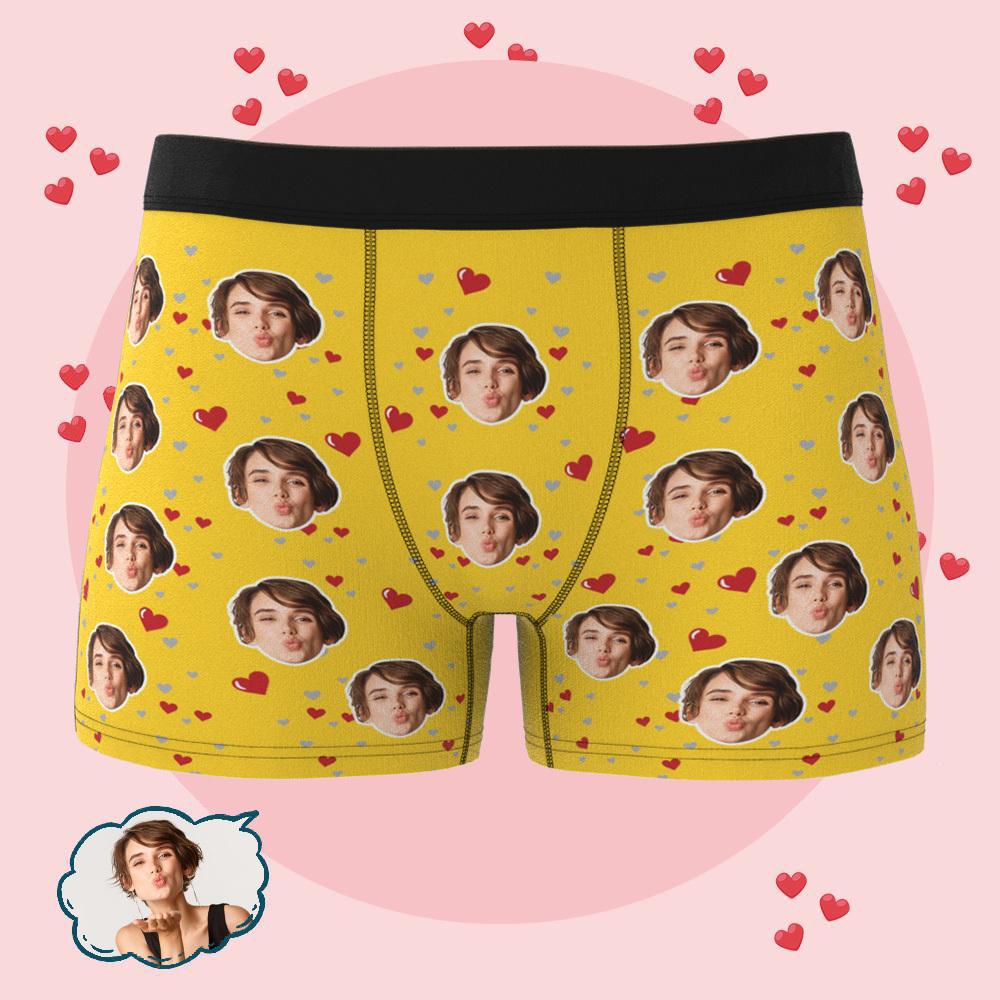 Custom Photo Underwear for Lover Personalized Photo Underwear Valentines Day Gift