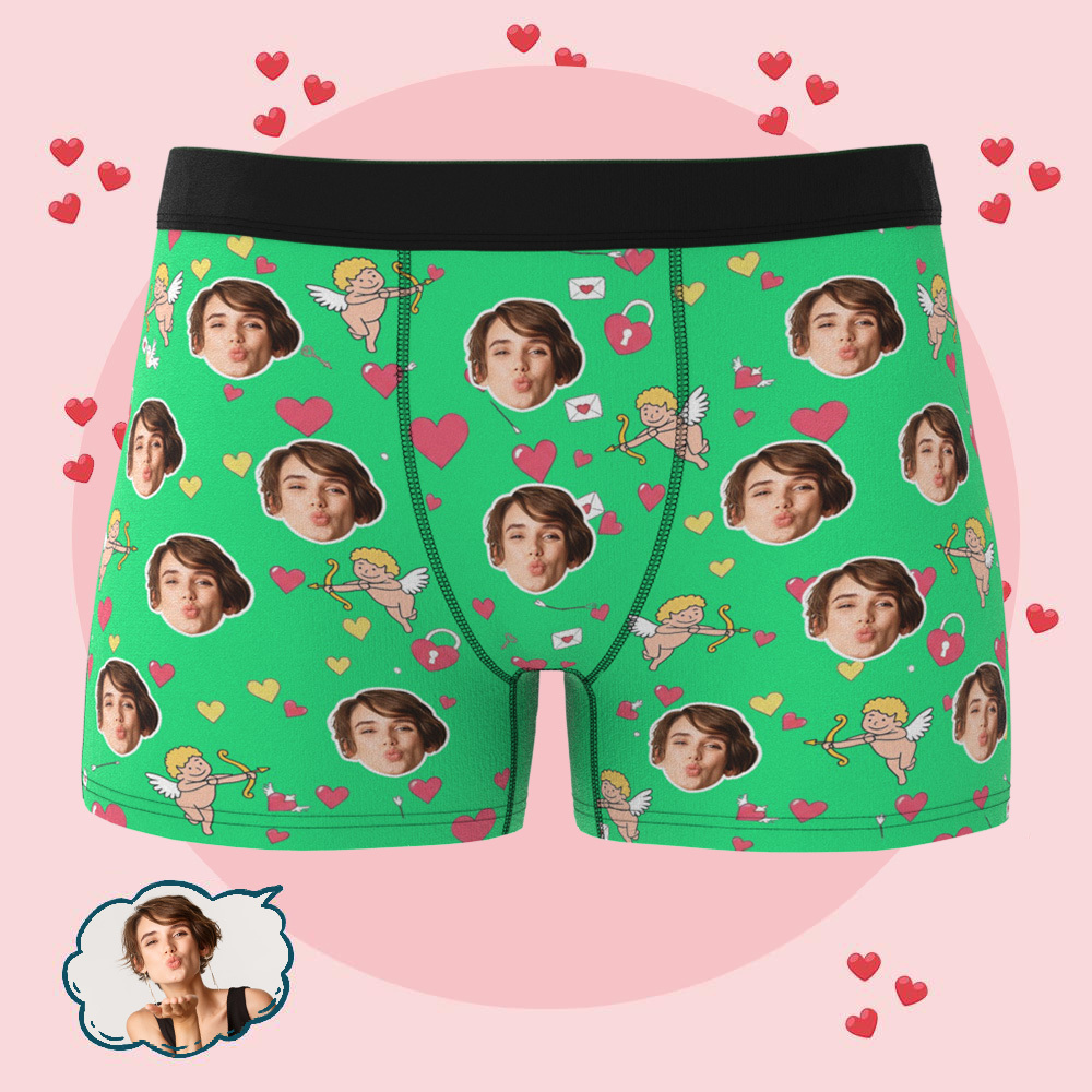 Custom Photo Underwear for Lover Personalized Cupid Underwear Photo Underwear Gift for Lover