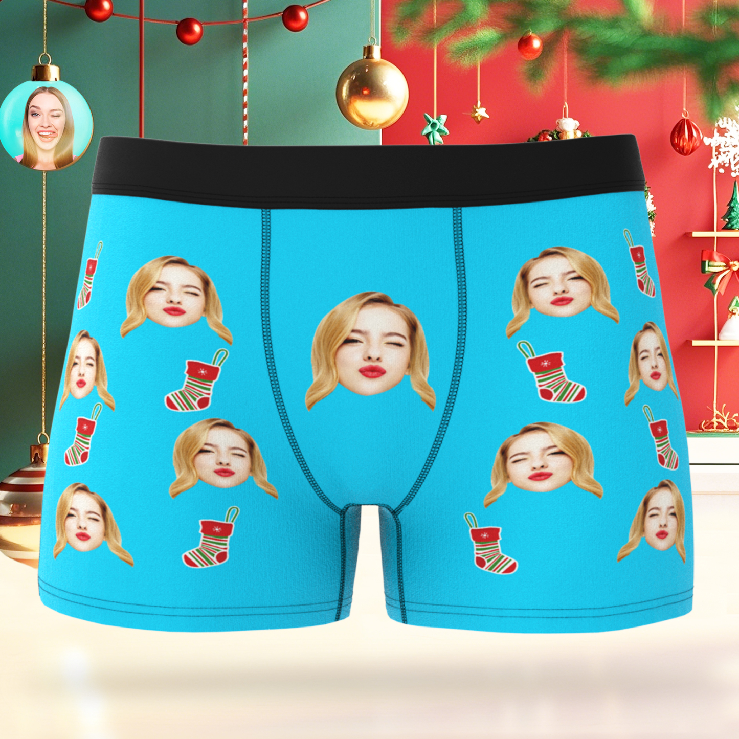Custom Underwear Custom Photo Boxers Personalized Gifts for Lover
