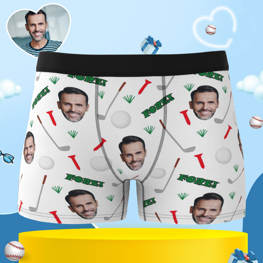 Personalized Men's Underwear with Photo Custom Face Underwear Funny Custom Underwear