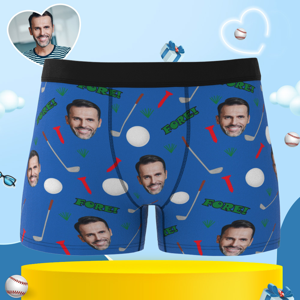 Personalized Men's Underwear with Photo Custom Face Underwear Funny Custom Underwear
