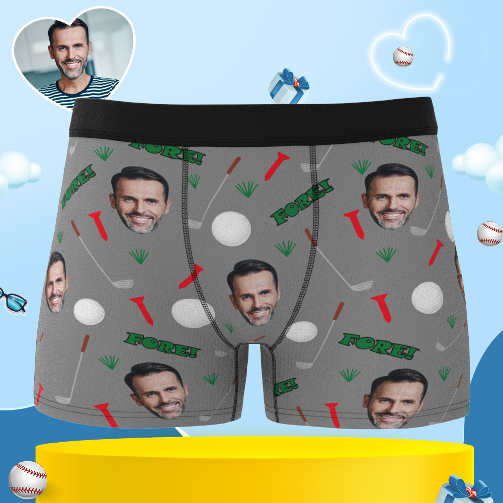 Personalized Men's Underwear with Photo Custom Face Underwear Funny Custom Underwear