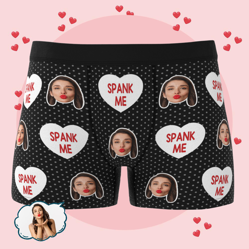 5-Custom Men's Boxer Briefs with Picture Custom Face Underwear Anniversary Gift Underwear