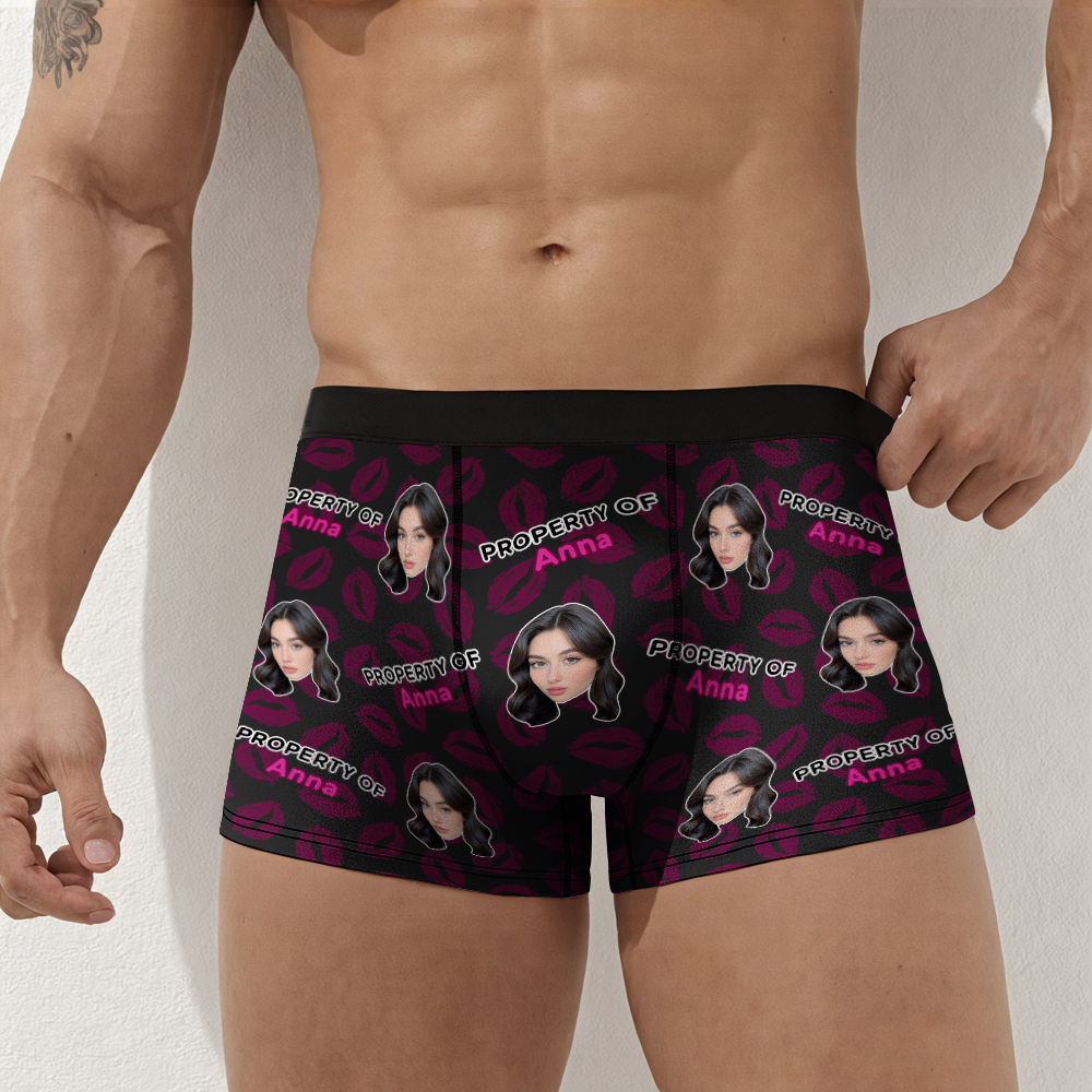 Custom Photo Boxer Shorts Custom Men's Boxer Briefs  Photo Gifts for Him