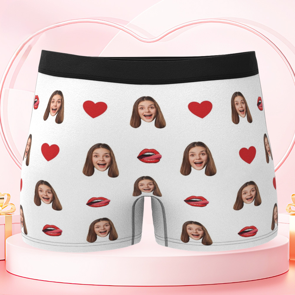 Personalized Face Underwear Personalized Mens Boxer Custom Underwear Gift for Lover