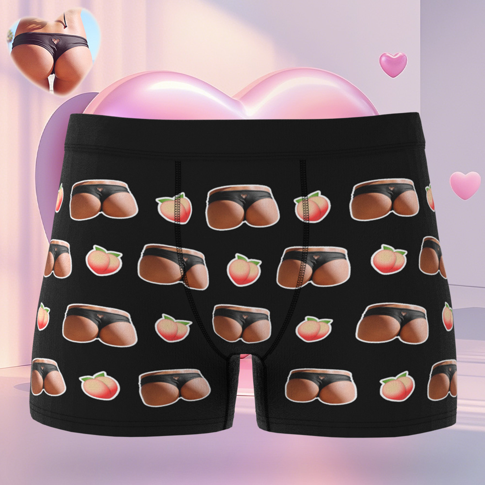 Custom Photo Boxer Shorts Custom Men's Boxer Briefs Photo Gifts for Him