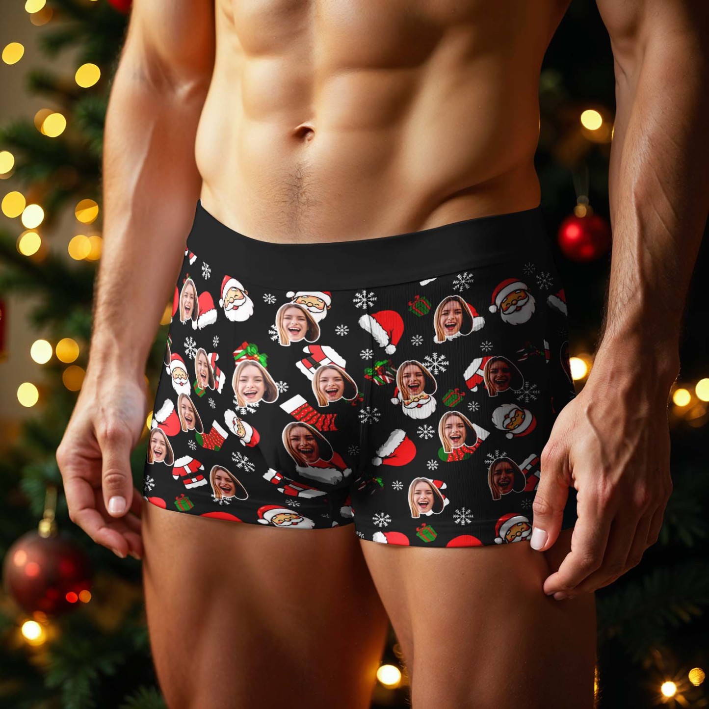 Custom Boxer Briefs Personalized Mens Boxer Custom Christmas Gift For Boyfriend