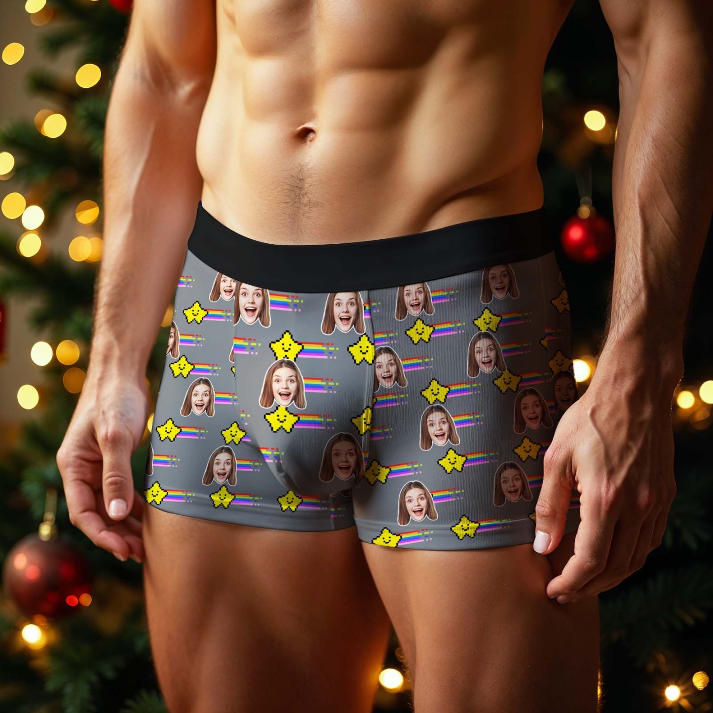 Personalized Photo Boxer Custom Photo Boxer Briefs Custom Photo Underwear Gift for Lover