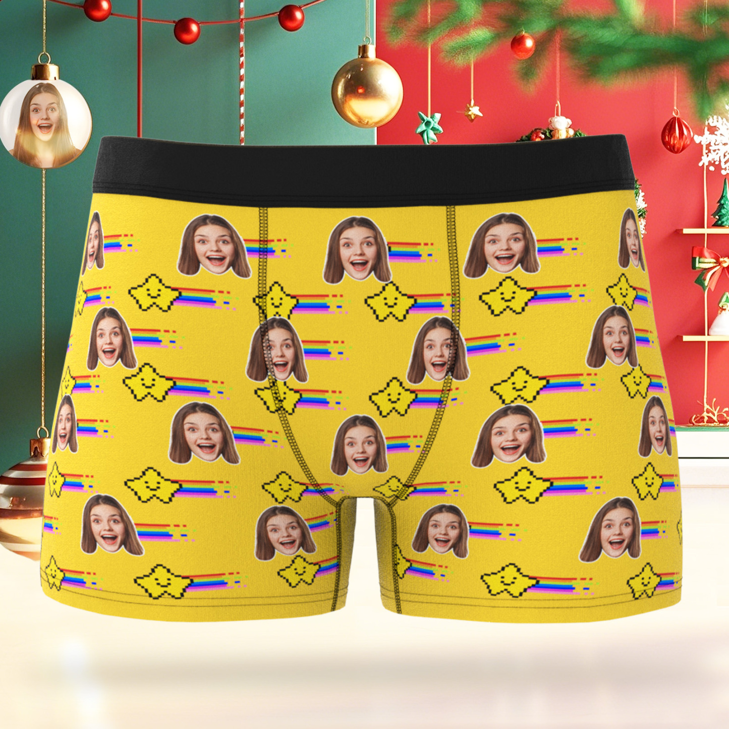 Personalized Photo Boxer Custom Photo Boxer Briefs Custom Photo Underwear Gift for Lover