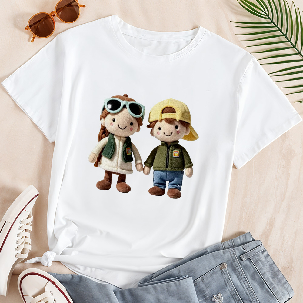 Personalized Photo Shirt Custom Cute Shirt Gifts for Lover Cartoon Minime Shirts