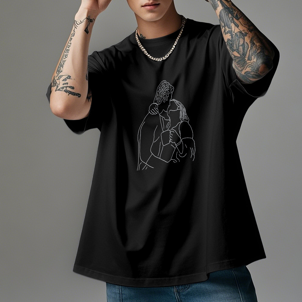 Custom Photo Shirt for Dad Personalized Dad Portrait Shirt Custom Dad