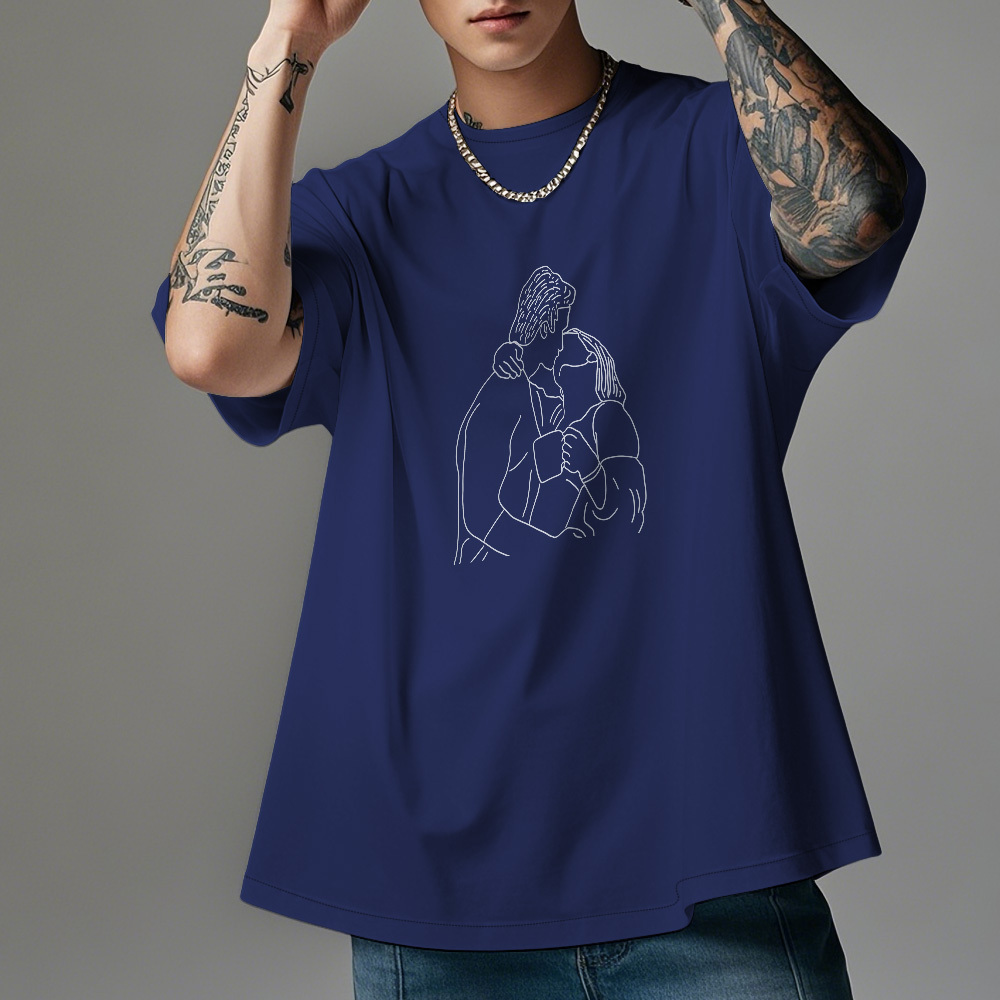 Custom Photo Shirt Personalized Portrait Shirt Custom Photo Shirt with Lover