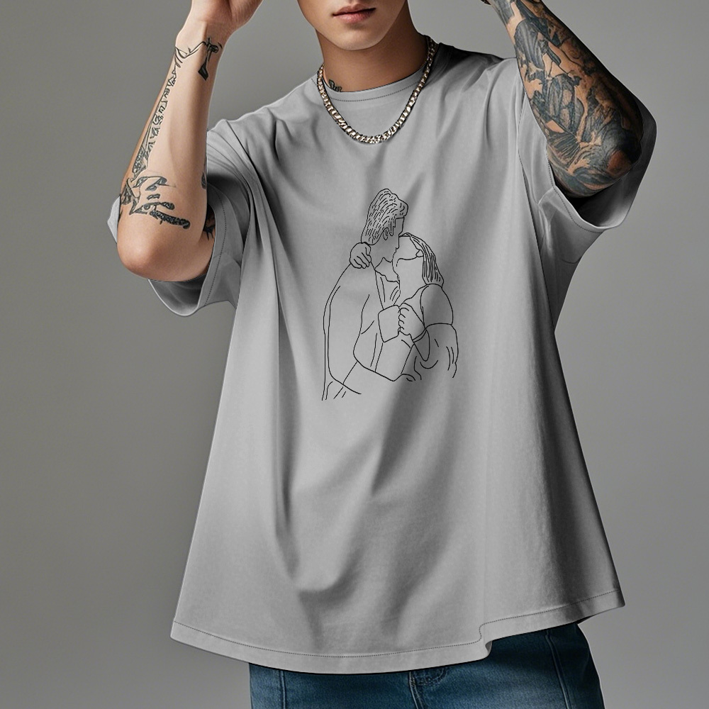 Custom Photo Shirt Personalized Portrait Shirt Custom Photo Shirt with Lover