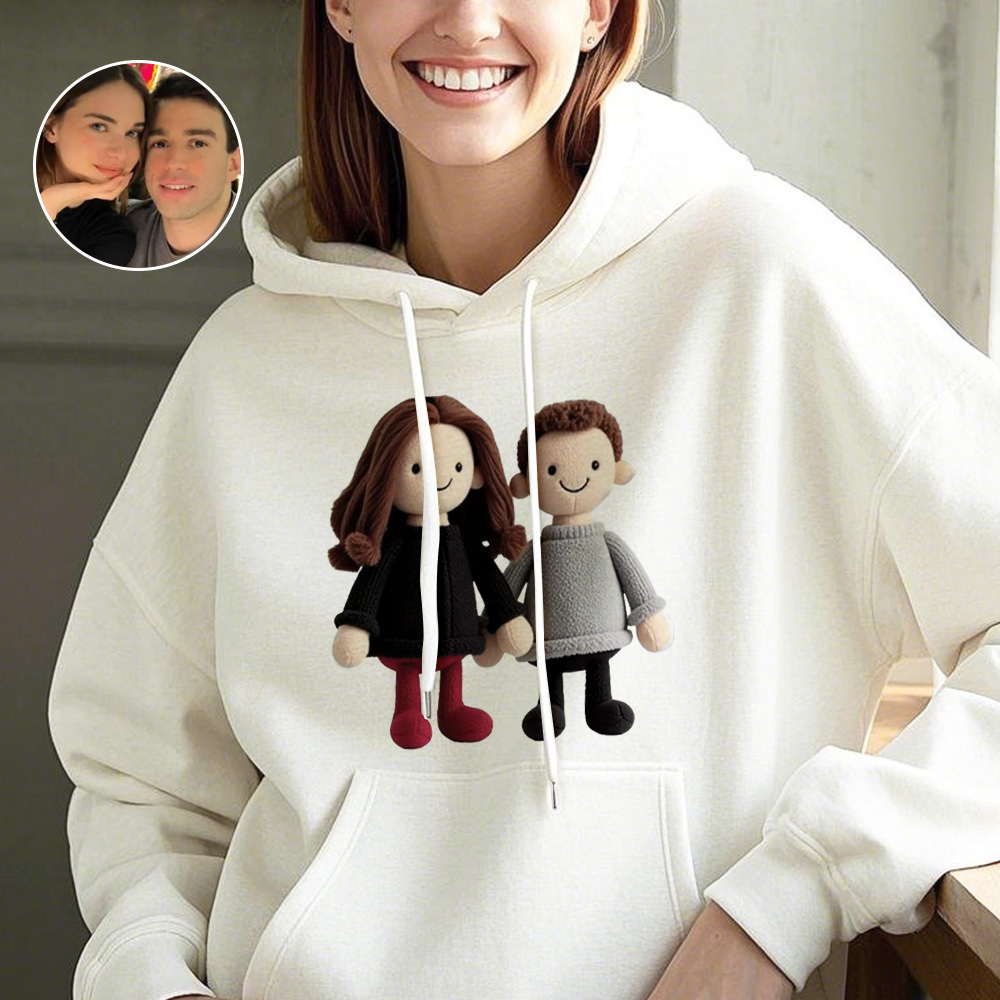 Personalized Photo Hoodie Custom Cute Hoodie Cute Minime Gifts for Lover