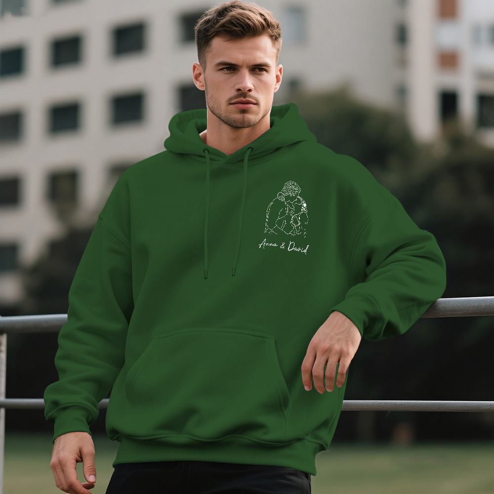 Custom Photo Hoodie Personalized Portrait Hoodie Custom Photo Hoodie for Lover