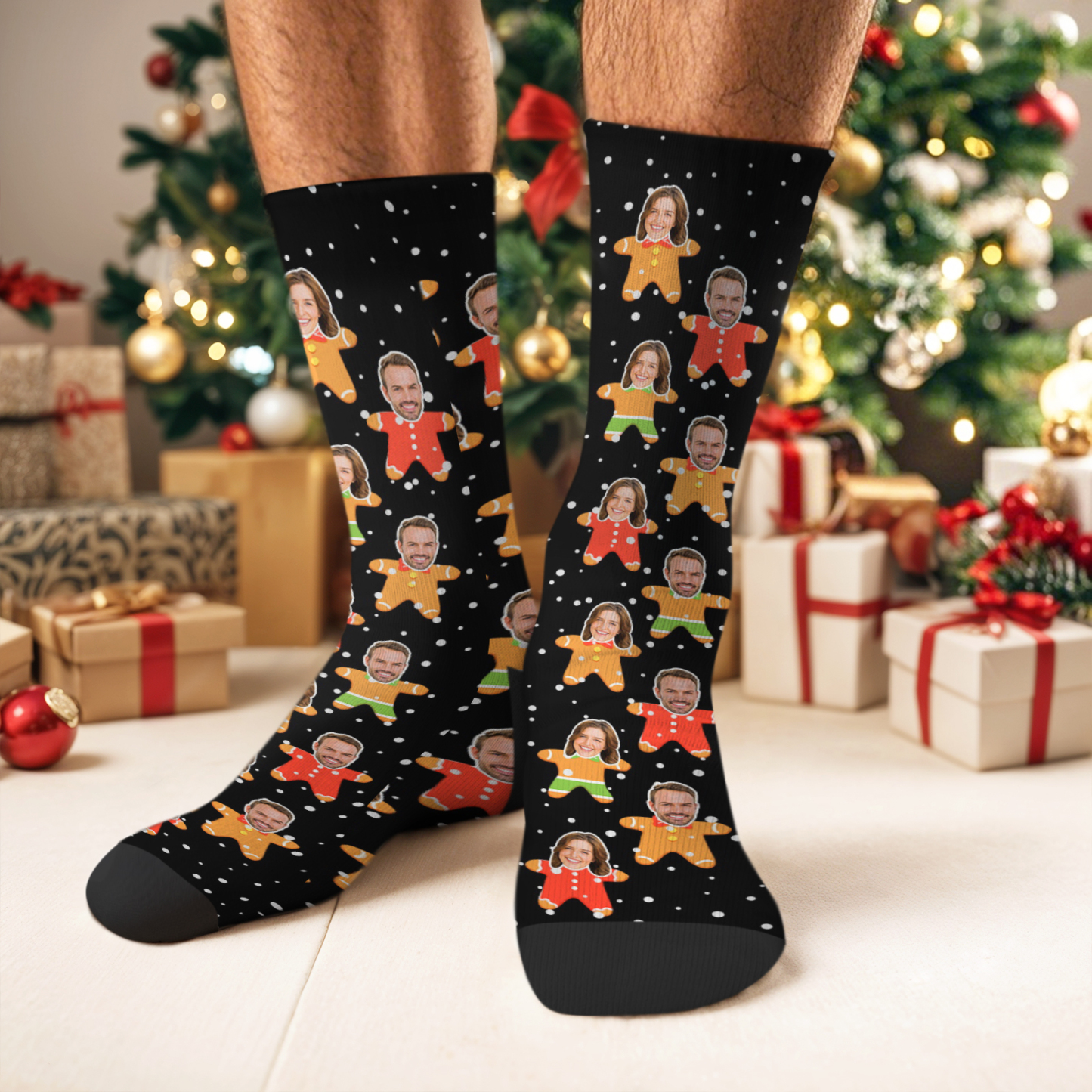 Custom Photo Christmas Stocking Personalized Xmas Socks Gift Personalized Christmas Gift
