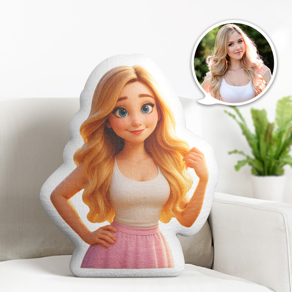 Custom Pixel Art Pillow Custom Pixel Minime Throw Pillow Personalized Face Picture Minime Throw Doll