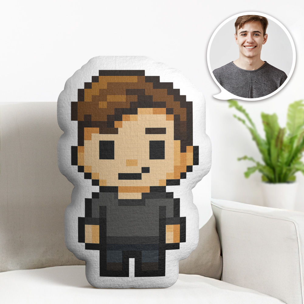 Custom Graduation Minime Throw Pillow Personalized Face Picture Minime