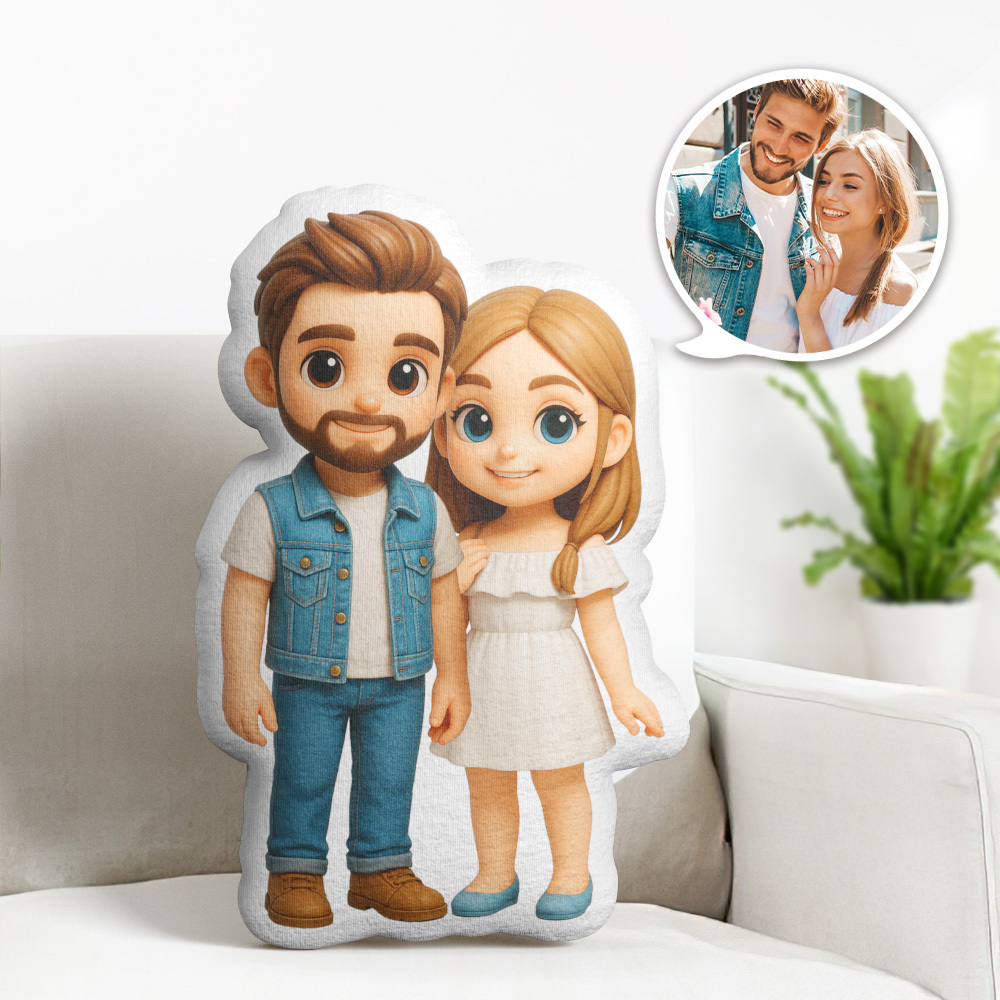 Custom Pixel Art Pillow Custom Pixel Minime Throw Pillow Personalized Face Picture Minime Throw Doll
