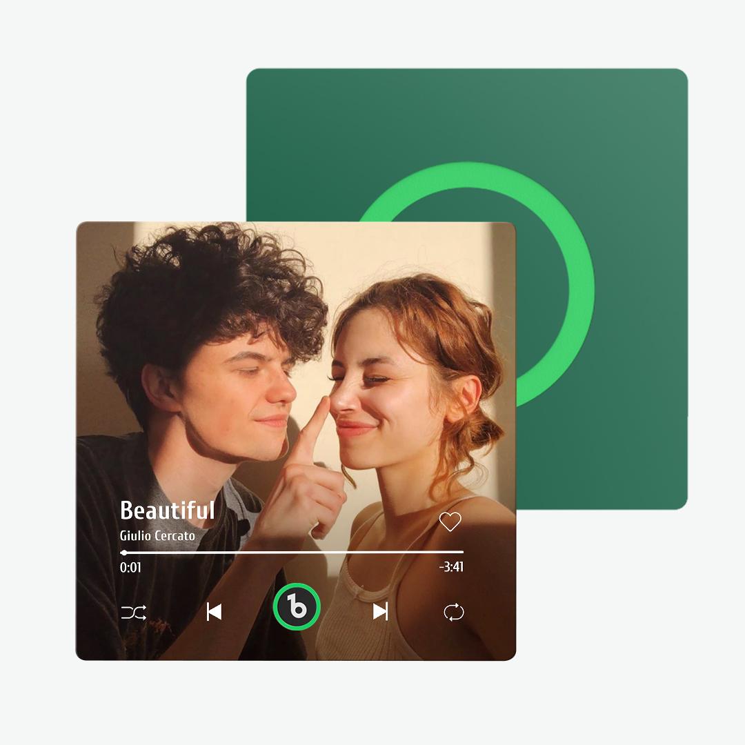 New 4.0 Upgrade Custom Music Fridge Magnet Colorful Frame Album Fridge Magnet Can Play Songs Gift for Couple