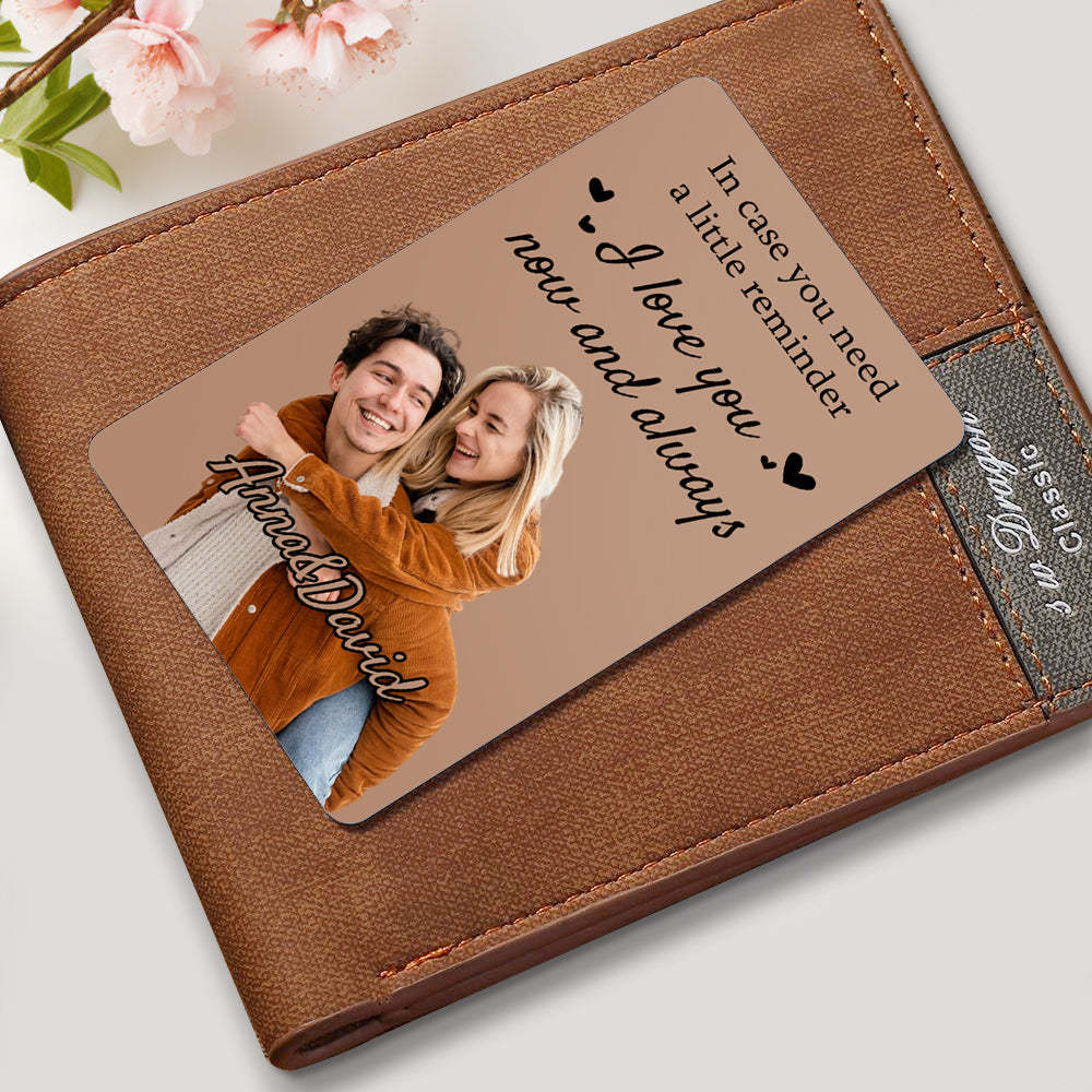 Custom Wallet Card Personalized Couple Wallet Insert Card Spotify Wallet Card - Myphotomugs