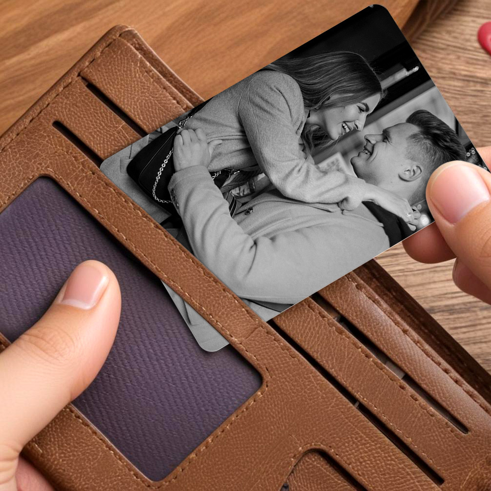 Custom Wallet Card Personalized Photo Wallet Insert Card Custom Moon Phase Wallet Card