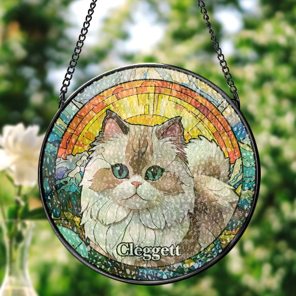 Custom Suncatcher Window Panel Hanging Sun Catcher Window Decor - MyPhotoMugs
