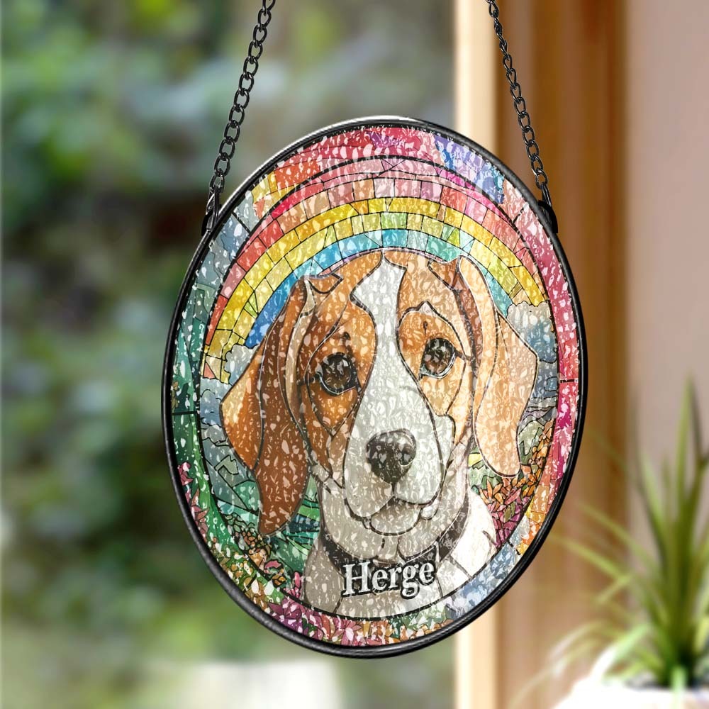 Custom Suncatcher Window Panel Hanging Sun Catcher Window Decor - MyPhotoMugs