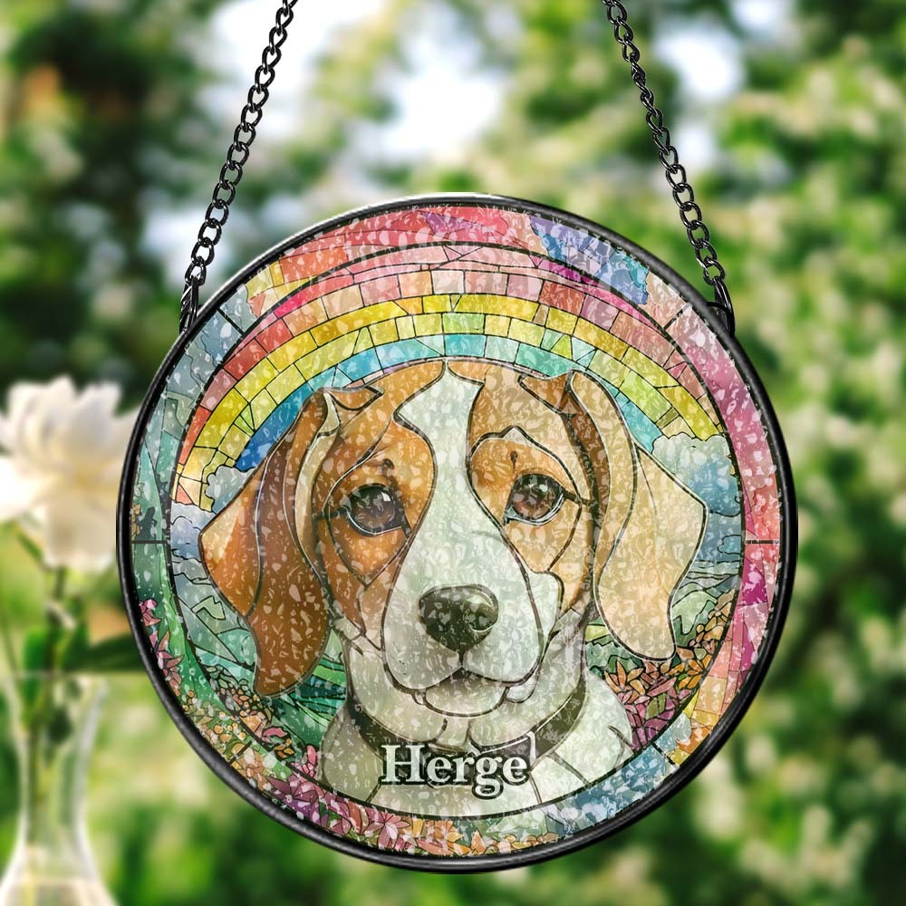 Custom Suncatcher Window Panel Hanging Sun Catcher Window Decor - MyPhotoMugs
