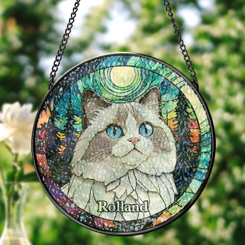 Custom Suncatcher Window Panel Hanging Sun Catcher Window Decor - MyPhotoMugs