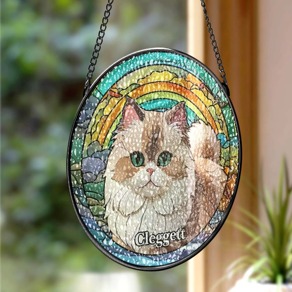 Custom Suncatcher Window Panel Hanging Sun Catcher Window Decor - MyPhotoMugs
