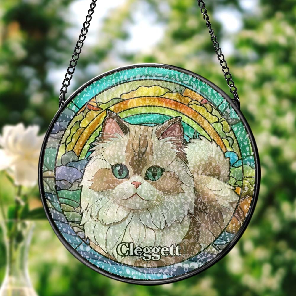 Custom Suncatcher Window Panel Hanging Sun Catcher Window Decor - MyPhotoMugs