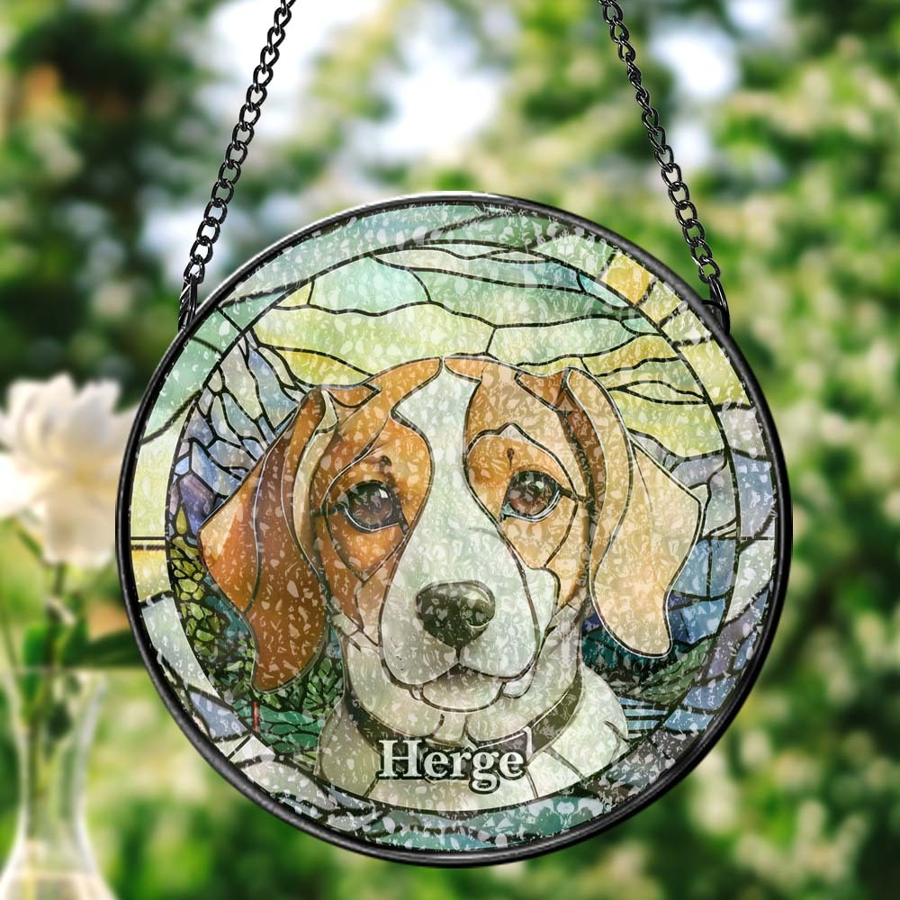 Custom Suncatcher Window Panel Hanging Sun Catcher Window Decor - MyPhotoMugs