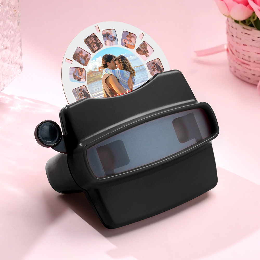 Custom Upgrade 3D Viewfinder and Reel – Personalized Gift with your own photos Text and Photo Viewer Multiple Films Available Valentine's Day Gifts - soufeelus