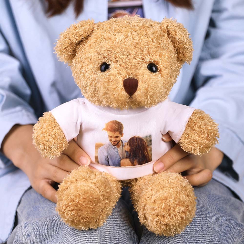 Custom Photo Gifts Personalized Cute Plush Photo Bear Gifts for Lover