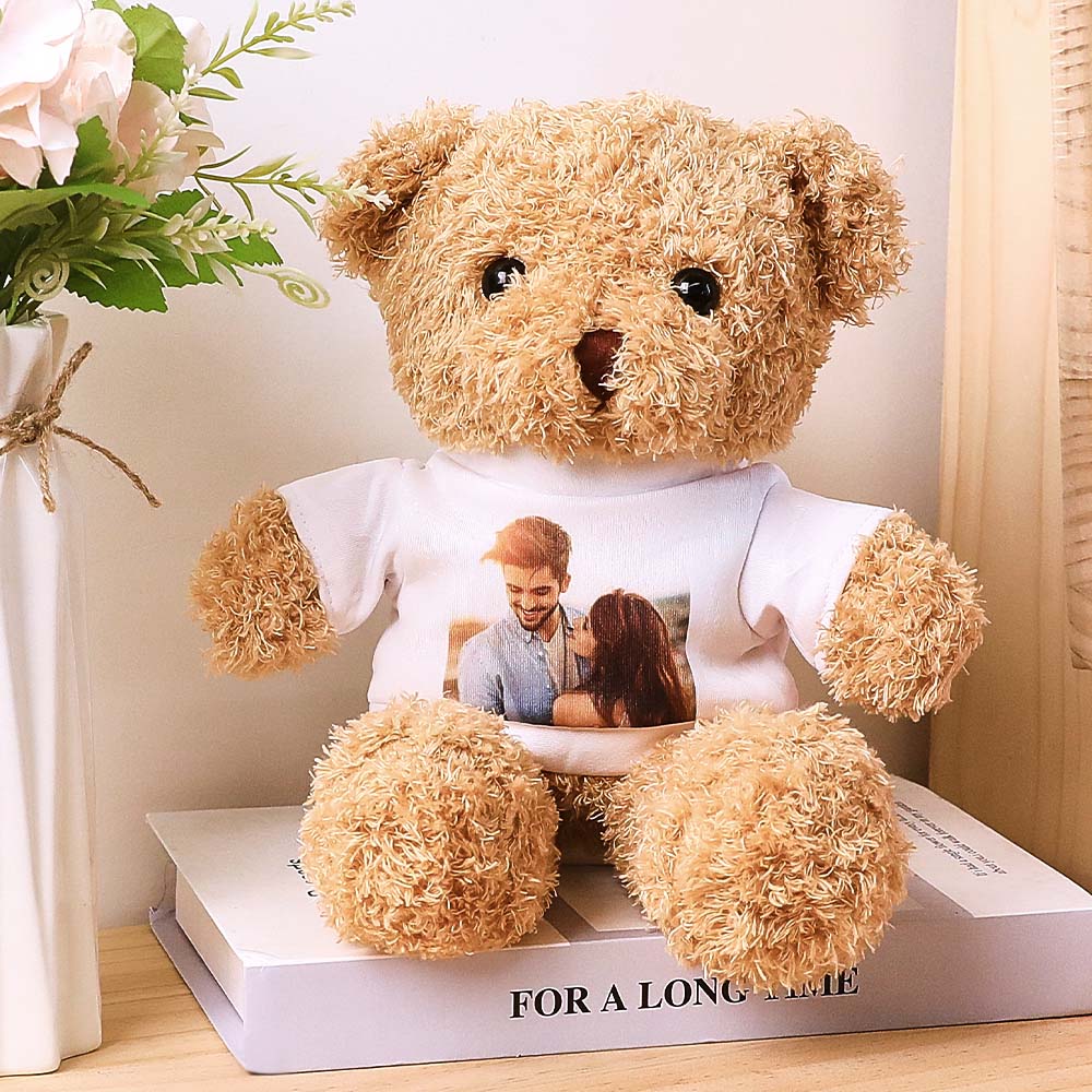 Custom Photo Gifts Personalized Cute Plush Photo Bear Gifts for Lover