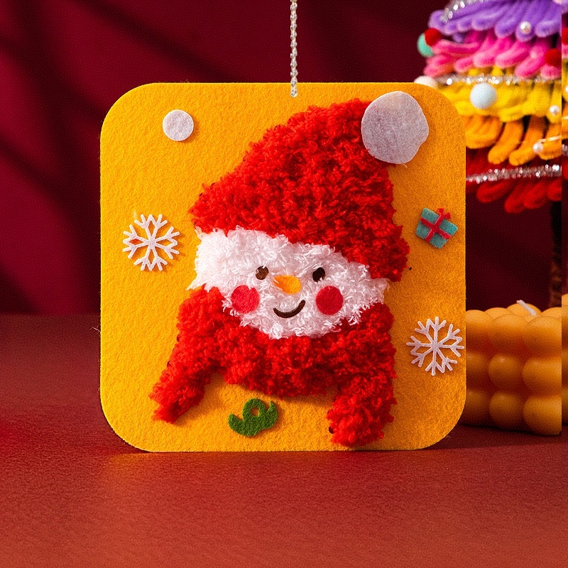 Christmas DIY Kids Craft Kit Felt Sewing Threading Toys Fun Handmade Gift for Children