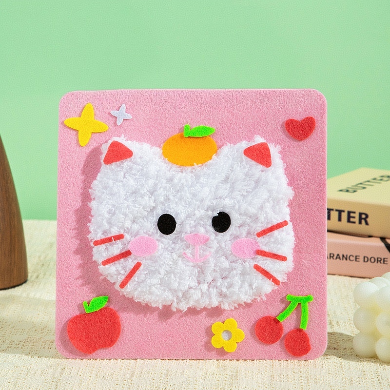 Christmas DIY Kids Craft Kit Felt Sewing Threading Toys Fun Handmade Gift for Children