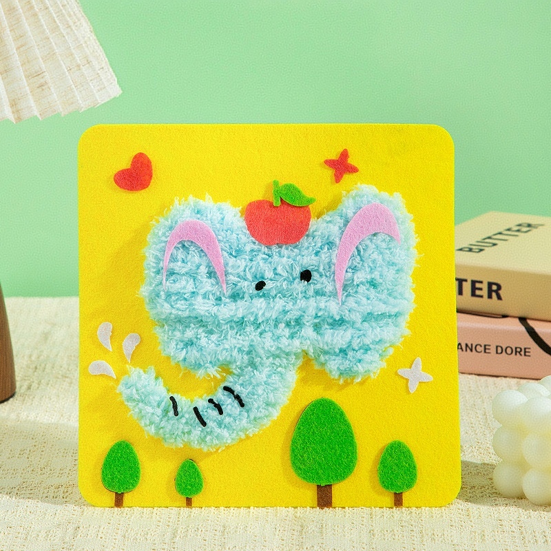 Christmas DIY Kids Craft Kit Felt Sewing Threading Toys Fun Handmade Gift for Children