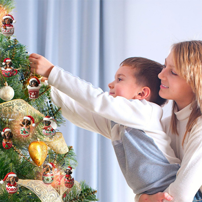 2025 Christmas Dog Blind Box 24Day Countdown Dachshund Mug Ornament Advent Calendar Holiday Gift Surprise