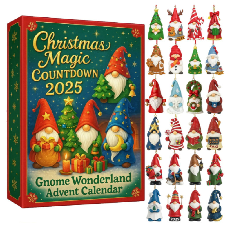 Christmas Magic Gnome Wonderland 24Day Countdown Blind Box Advent Calendar Surprise