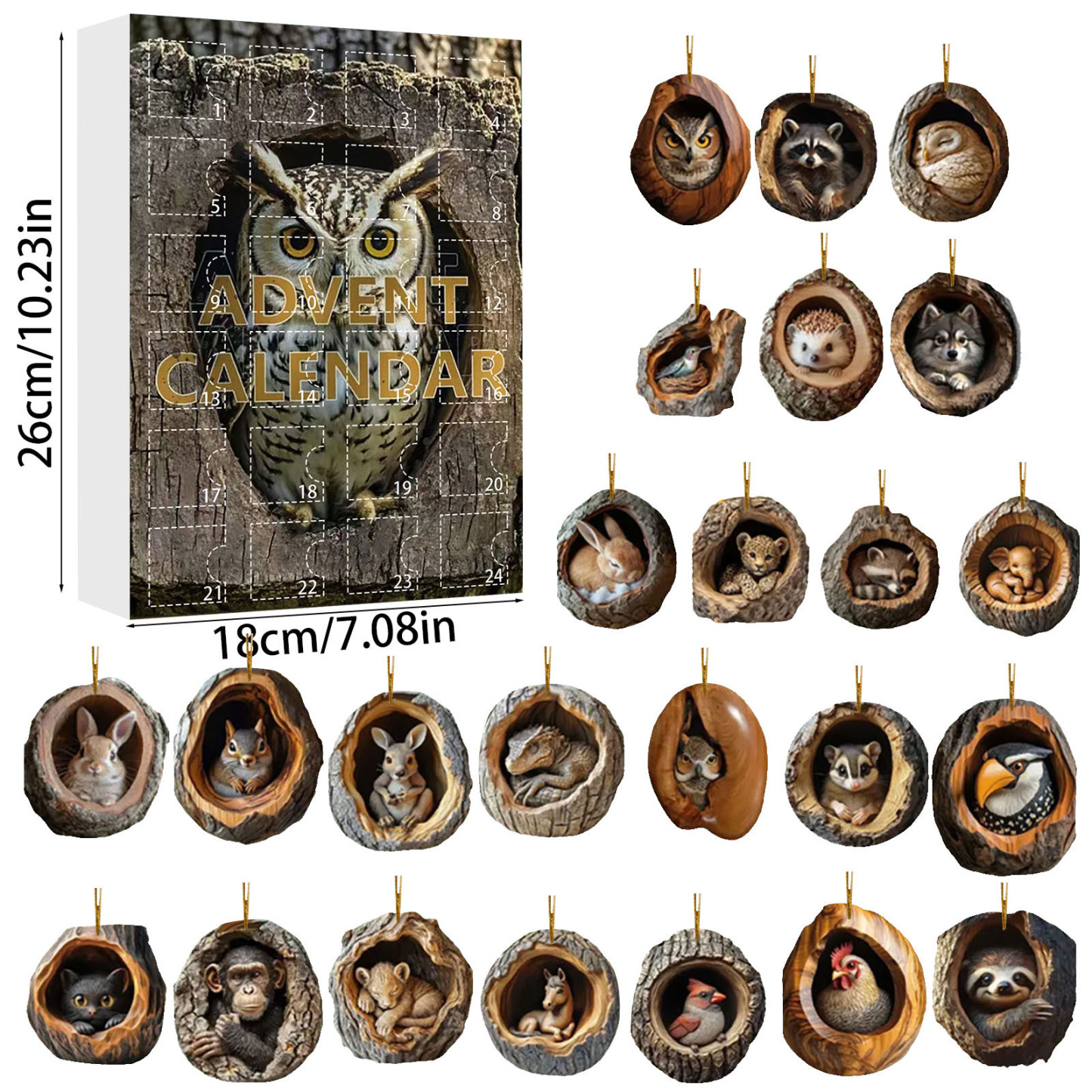 Christmas Countdown Surprise Box 24-Day Advent Blind Box Gift Christmas Gift for Him