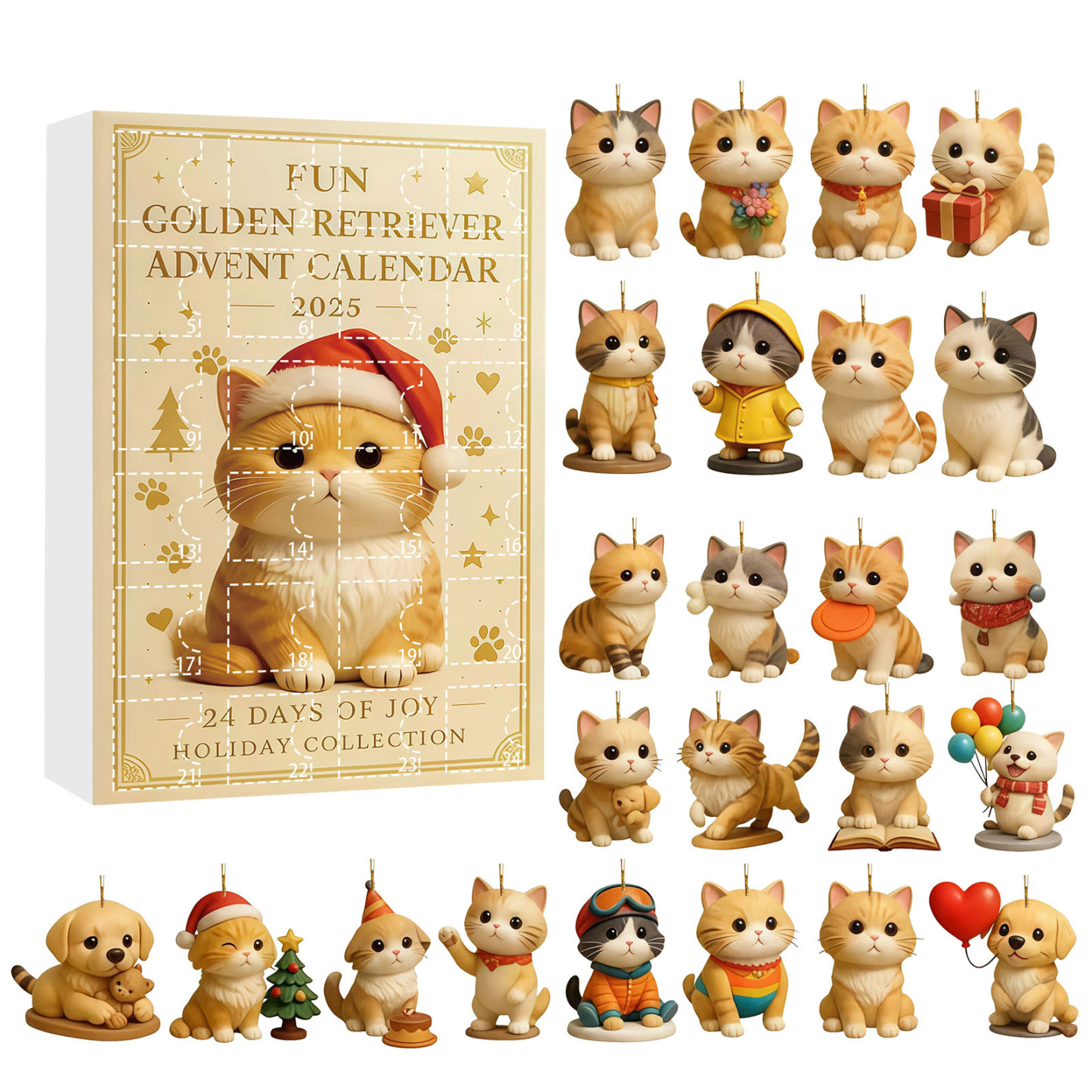 Christmas Countdown Surprise Box 24-Day Advent Blind Box Gift Christmas Gift for Him