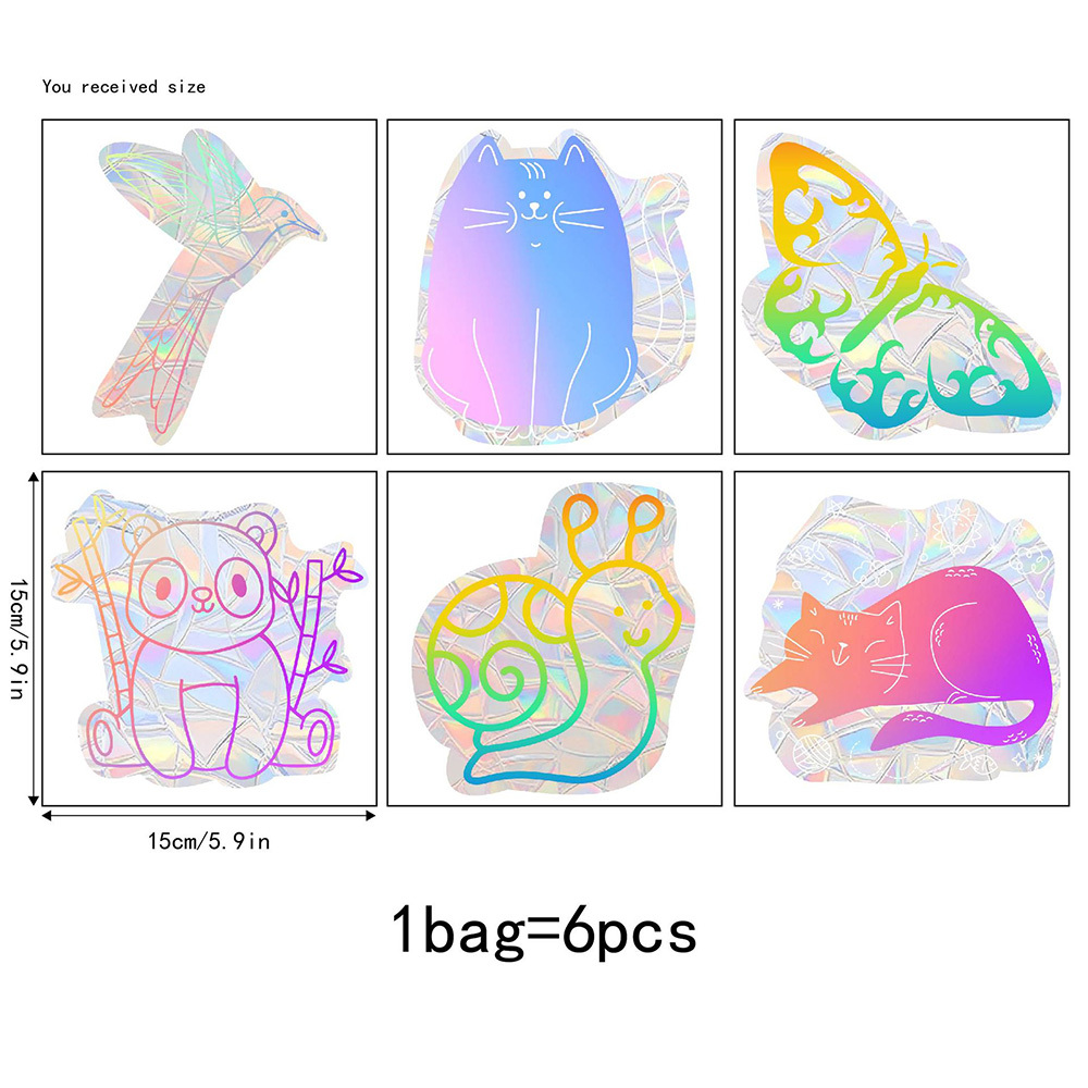 Holographic Stickers Shiny Waterproof Laser Stickers for Laptop