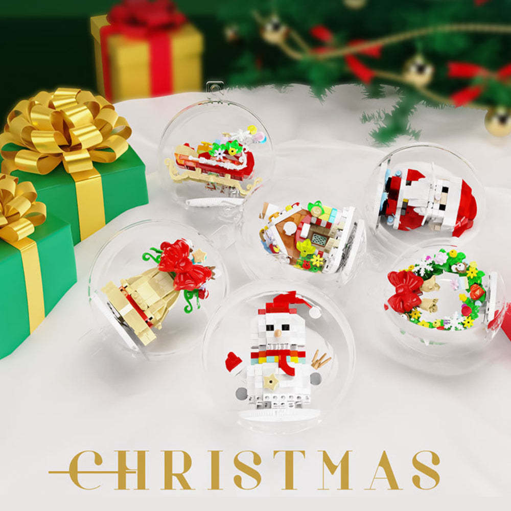 Christmas Building Block Ornament Christmas Block Balls Gift for Kids - MyPhotoMugs